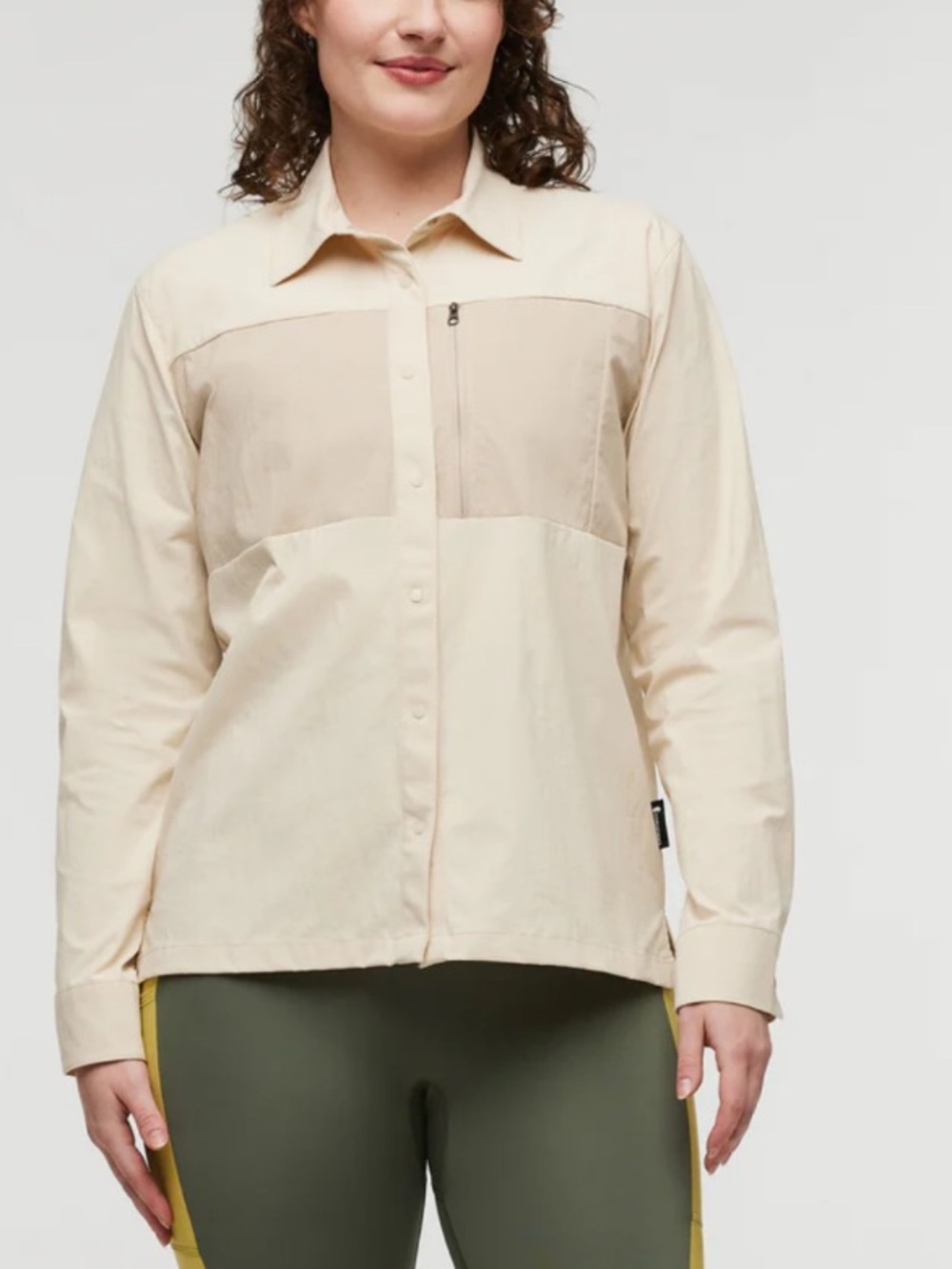Cotopaxi Women's UPF Sumaco Long Sleeve Shirt Size Large in Cream